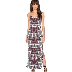 Free People Serves You  Right Printed Maxi Dress